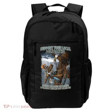 Mens Support Your Local Pole Dancer Lineman Backpack