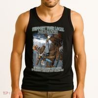 Mens Support Your Local Pole Dancer Lineman Tank Top thumb 3