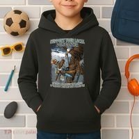 Mens Support Your Local Pole Dancer Lineman Kids Hoodie thumb 2