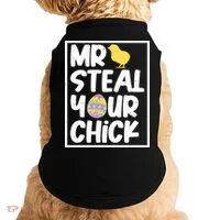 Mr Steal Your Chick Funny Chicken Egg Doggie Tank thumb 0