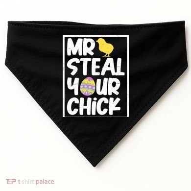 Mr Steal Your Chick Funny Chicken Egg USA-Made Doggie Bandana