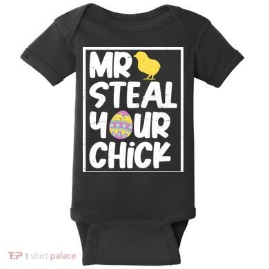 Mr Steal Your Chick Funny Chicken Egg Baby Bodysuit