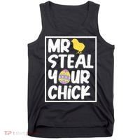 Mr Steal Your Chick Funny Chicken Egg Tank Top thumb 0