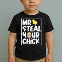 Mr Steal Your Chick Funny Chicken Egg Toddler T-Shirt thumb 2