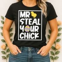 Mr Steal Your Chick Funny Chicken Egg Women's T-Shirt thumb 2