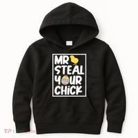 Mr Steal Your Chick Funny Chicken Egg Kids Hoodie thumb 0