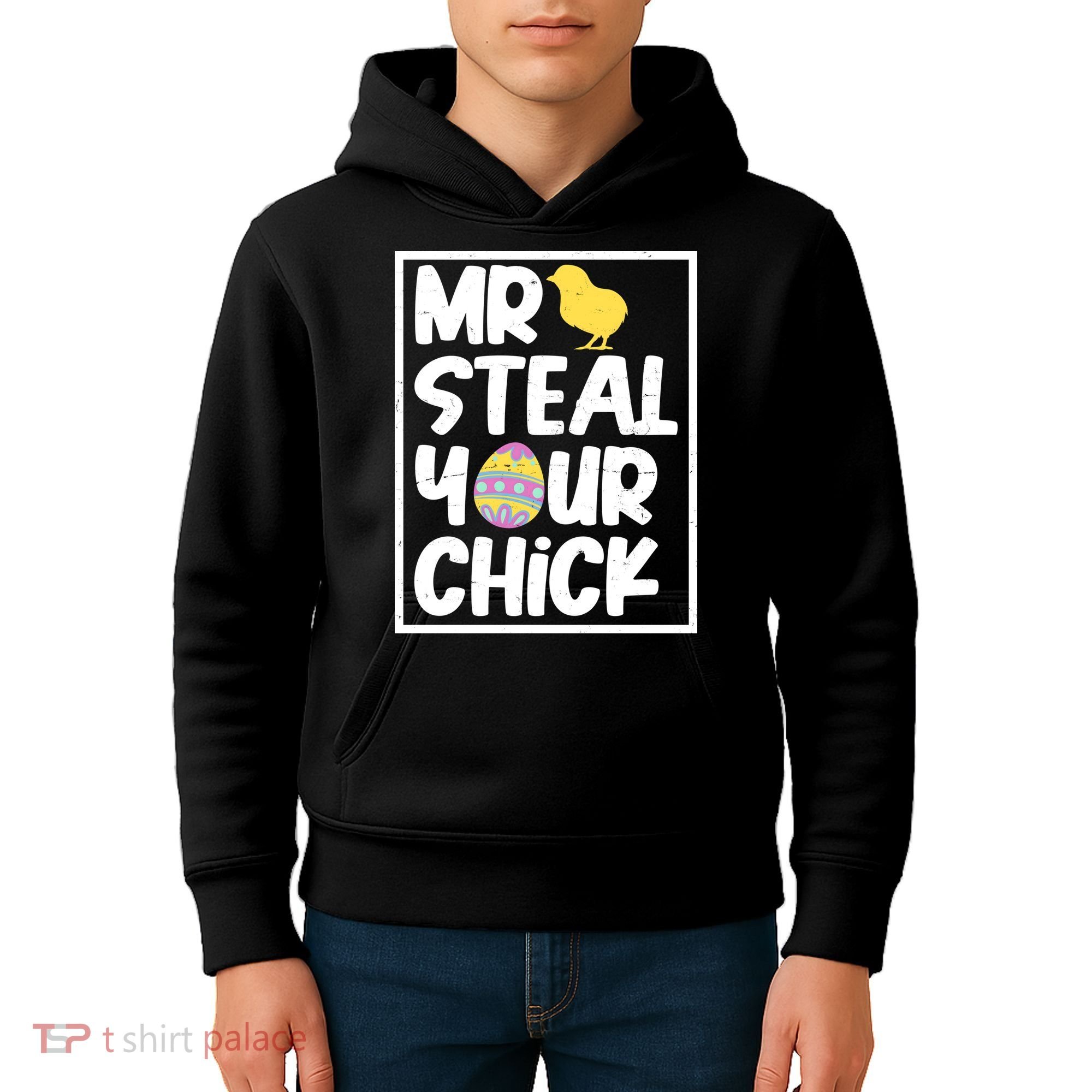 Mr Steal Your Chick Funny Chicken Egg Kids Hoodie