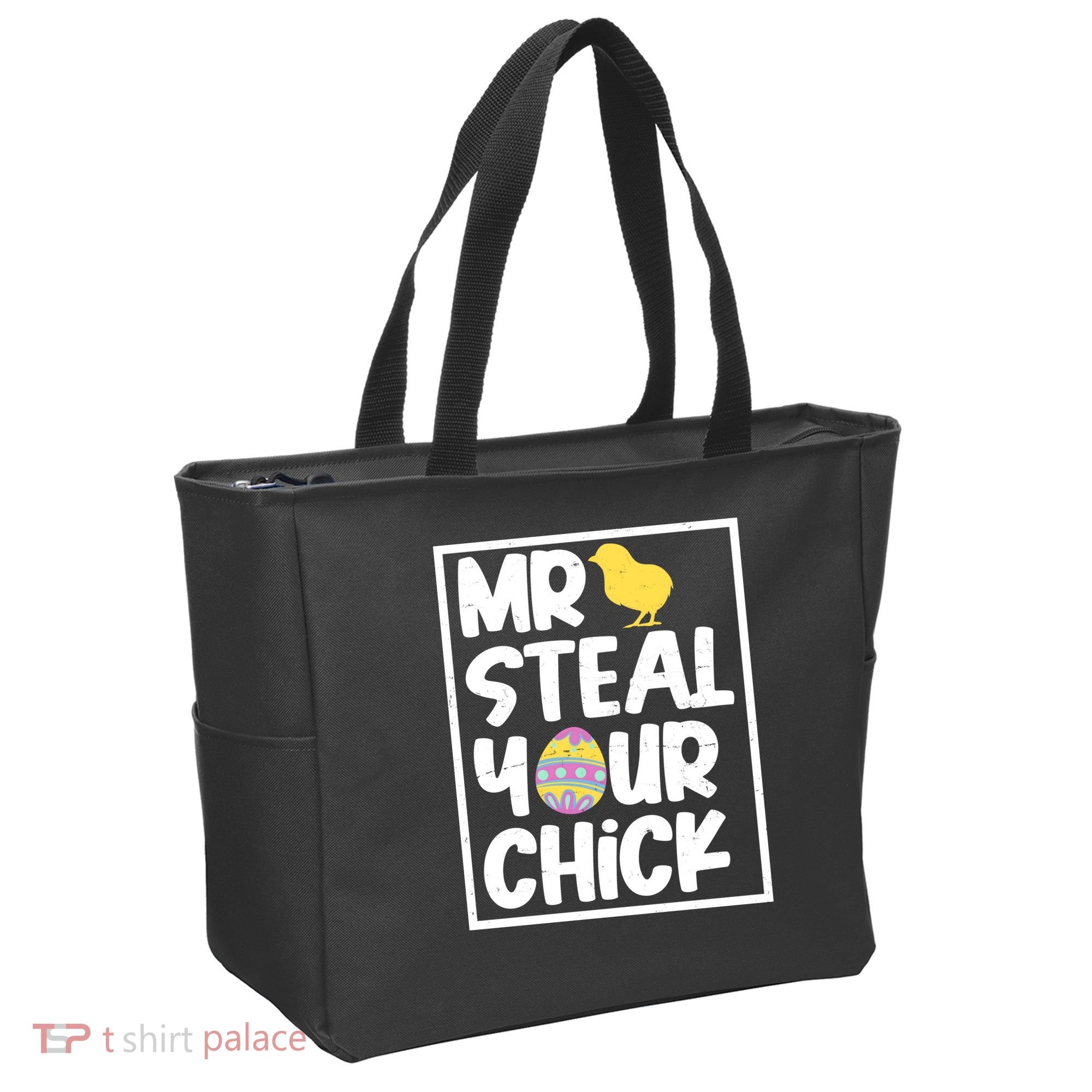 Mr Steal Your Chick Funny Chicken Egg Tote Bag