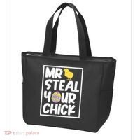 Mr Steal Your Chick Funny Chicken Egg Tote Bag thumb 3