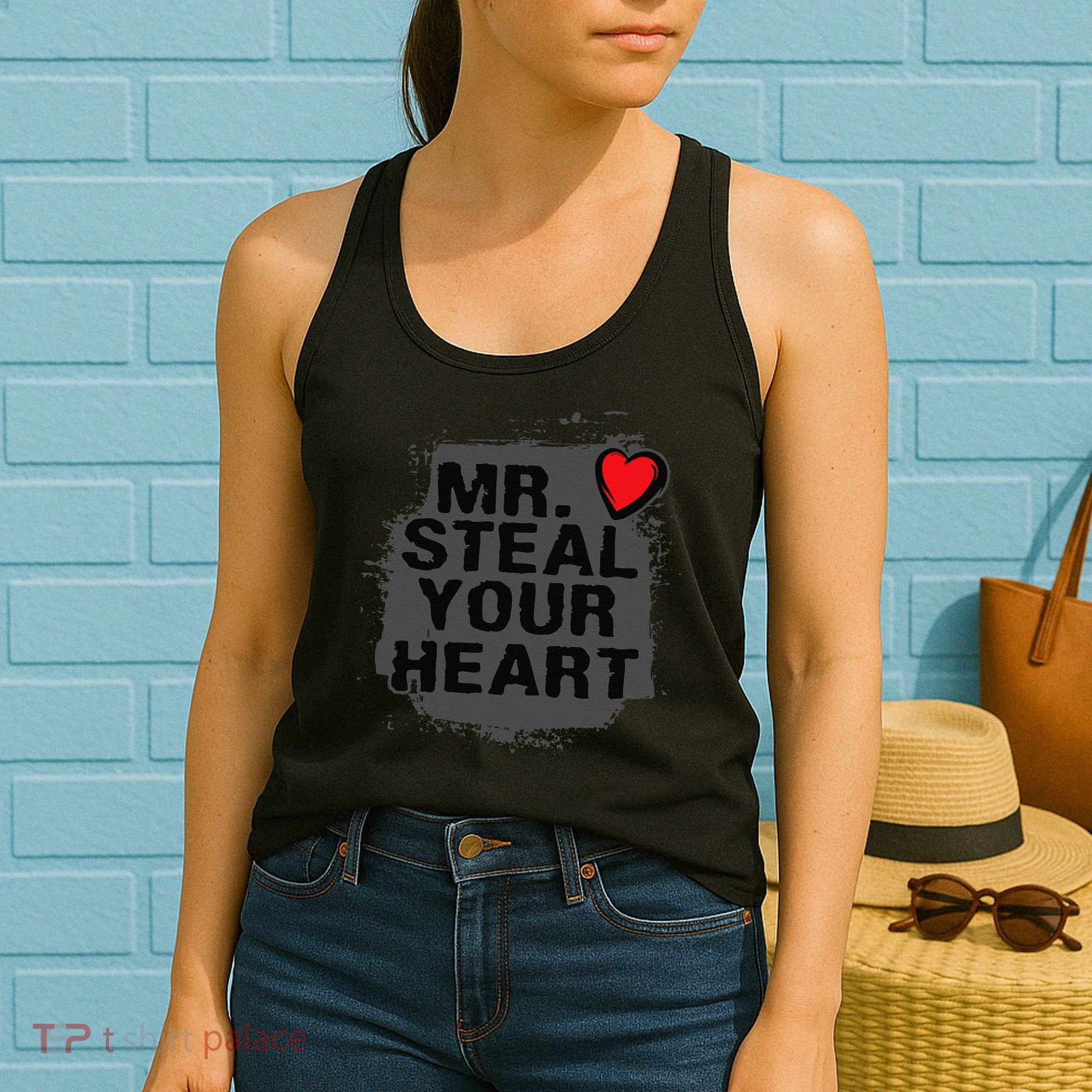 Mr. Steal Your Heart Valentine's Days Son Gifts Women's Tank Top
