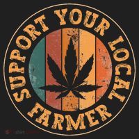 Marijuana Support Your Local Farmer Cannabis Grower Women's Sweatshirt thumb 2