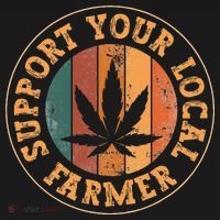 Marijuana Support Your Local Farmer Cannabis Grower Hoodie thumb 7