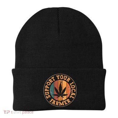 Marijuana Support Your Local Farmer Cannabis Grower Beanie