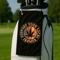 Marijuana Support Your Local Farmer Cannabis Grower Golf Towel thumb 2
