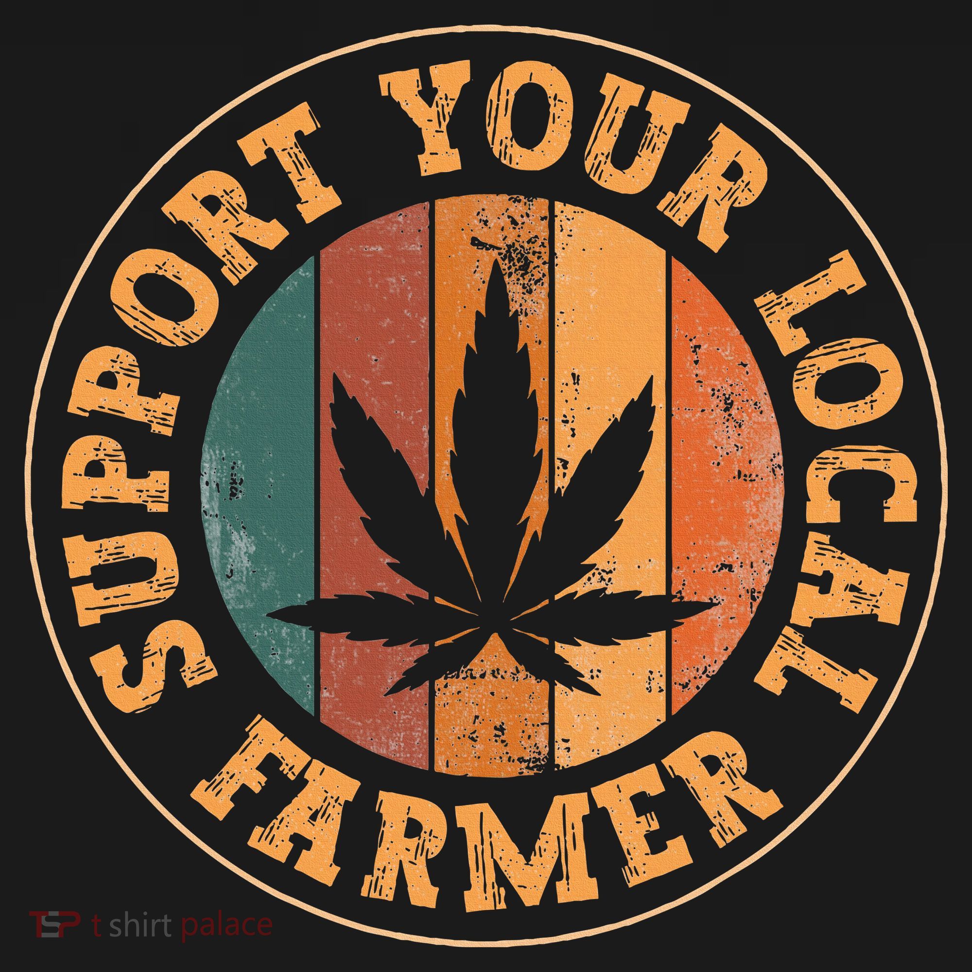 Marijuana Support Your Local Farmer Cannabis Grower Kids Sweatshirt