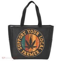 Marijuana Support Your Local Farmer Cannabis Grower Tote Bag thumb 0