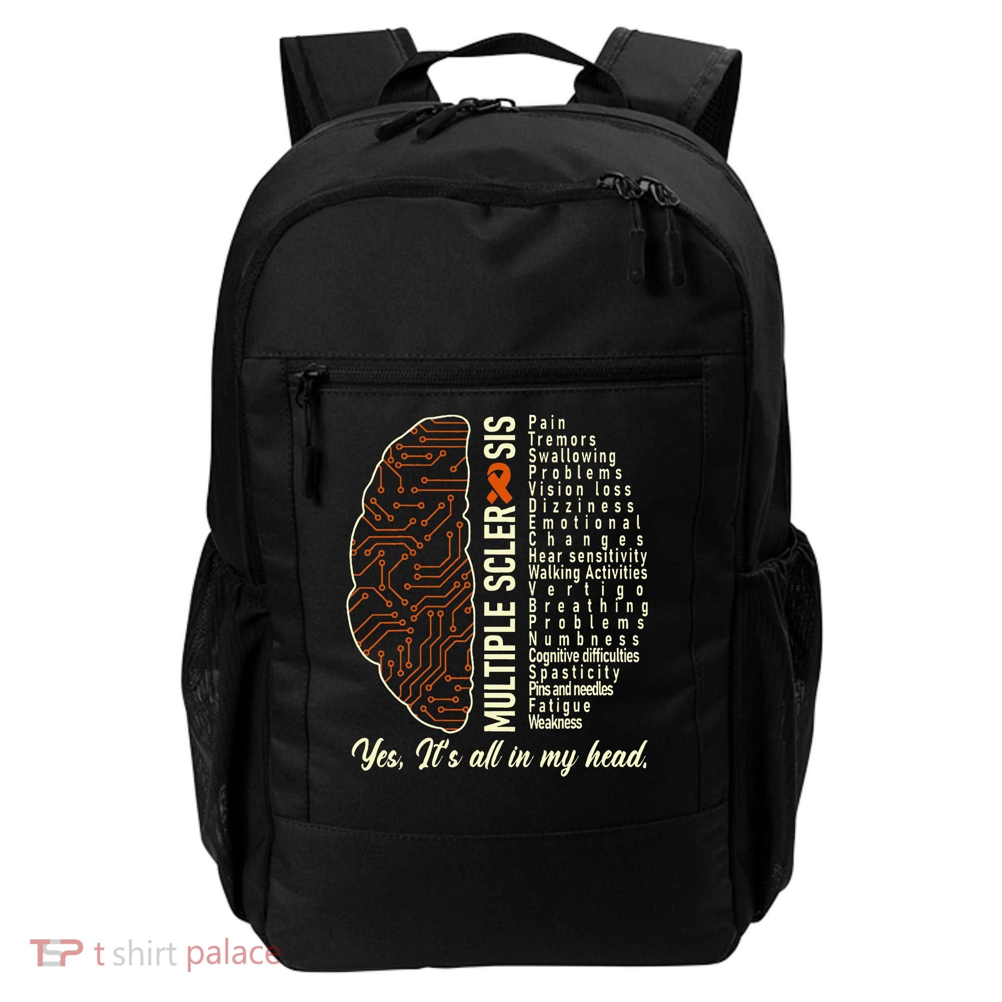 Multiple Sclerosis Yes It's All In My Head Brain Circuit Backpack
