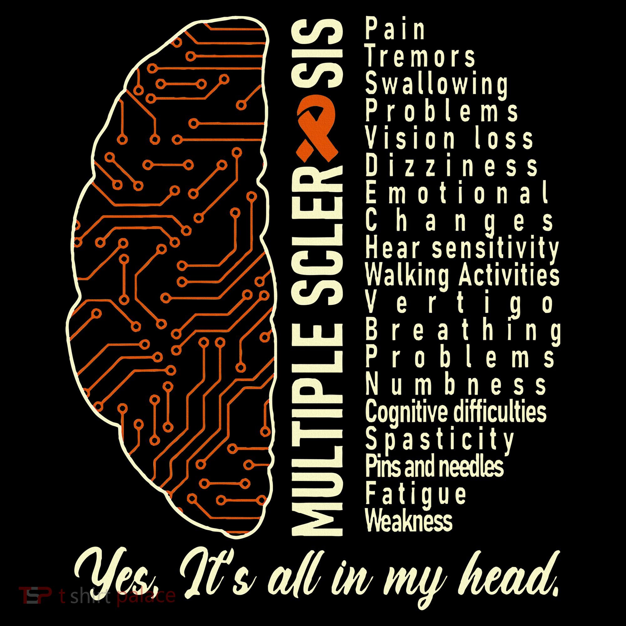 Multiple Sclerosis Yes It's All In My Head Brain Circuit Backpack