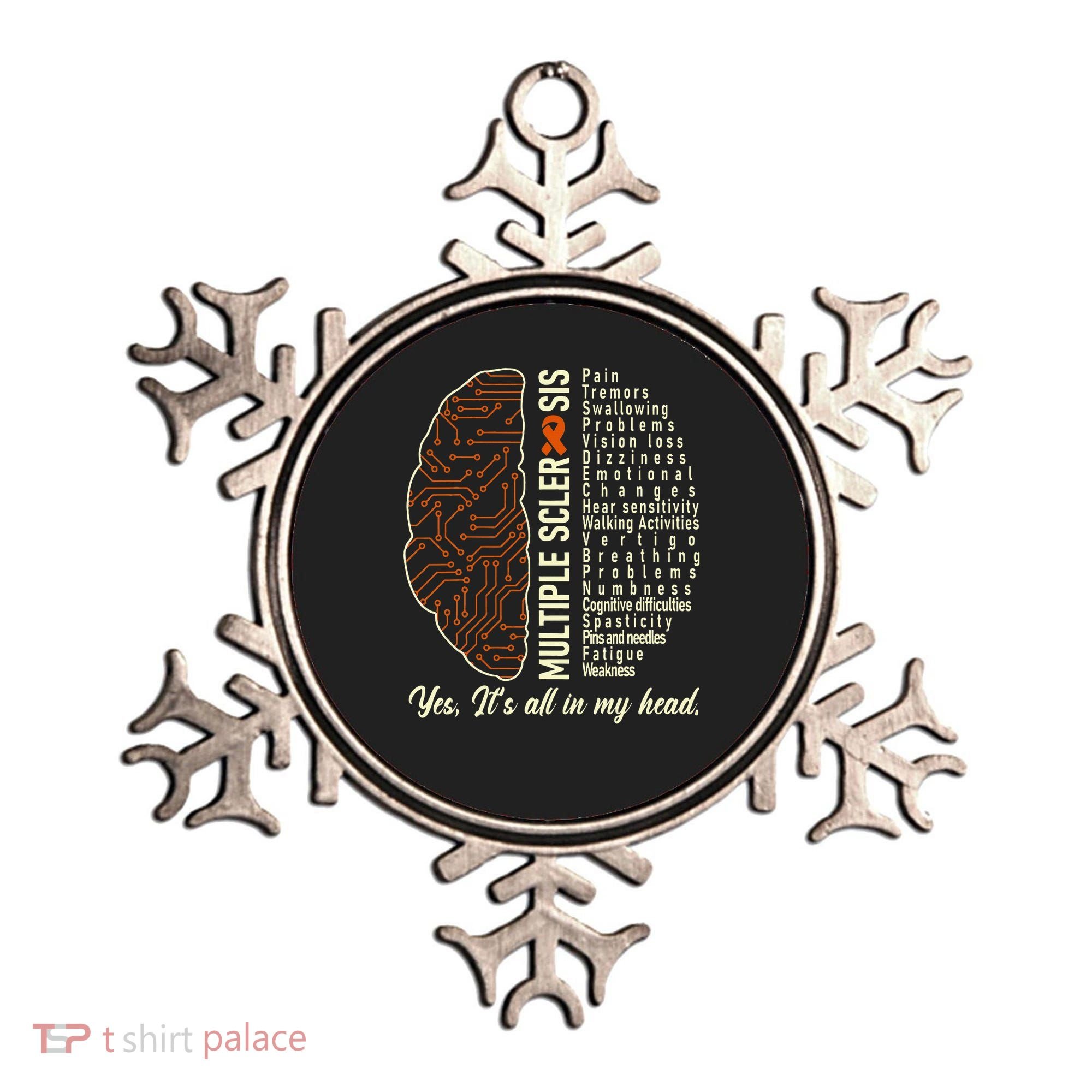 Multiple Sclerosis Yes It's All In My Head Brain Circuit Ornament