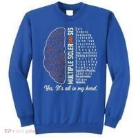 Multiple Sclerosis Yes It's All In My Head Brain Circuit Sweatshirt thumb 0