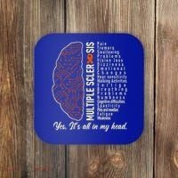 Multiple Sclerosis Yes It's All In My Head Brain Circuit Coaster thumb 0