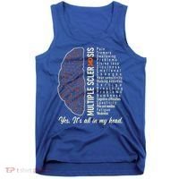 Multiple Sclerosis Yes It's All In My Head Brain Circuit Tank Top thumb 0