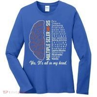 Multiple Sclerosis Yes It's All In My Head Brain Circuit Women's Long Sleeve Shirt thumb 0