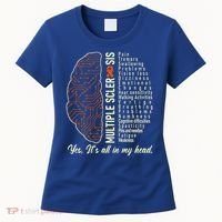 Multiple Sclerosis Yes It's All In My Head Brain Circuit Women's T-Shirt thumb 0