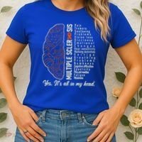 Multiple Sclerosis Yes It's All In My Head Brain Circuit Women's T-Shirt thumb 2