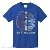 Multiple Sclerosis Yes It's All In My Head Brain Circuit Kids T-Shirt thumb 0