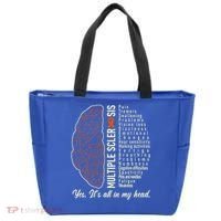 Multiple Sclerosis Yes It's All In My Head Brain Circuit Tote Bag thumb 0