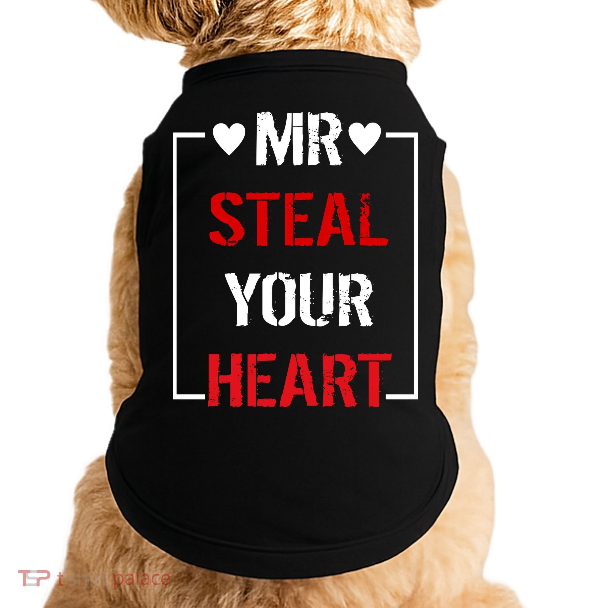 Mr. Steal Your Heart Valentines Day Doggie Tank
