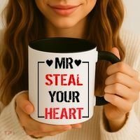 Mr. Steal Your Heart Valentines Day Coffee Mug thumb 3