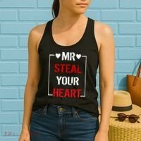 Mr. Steal Your Heart Valentines Day Women's Tank Top thumb 2