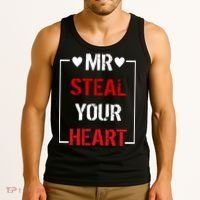 Mr. Steal Your Heart Valentines Day Tank Top thumb 3