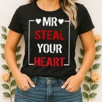 Mr. Steal Your Heart Valentines Day Women's T-Shirt thumb 2