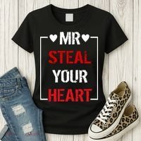 Mr. Steal Your Heart Valentines Day Women's T-Shirt thumb 3