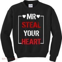Mr. Steal Your Heart Valentines Day Kids Sweatshirt thumb 0