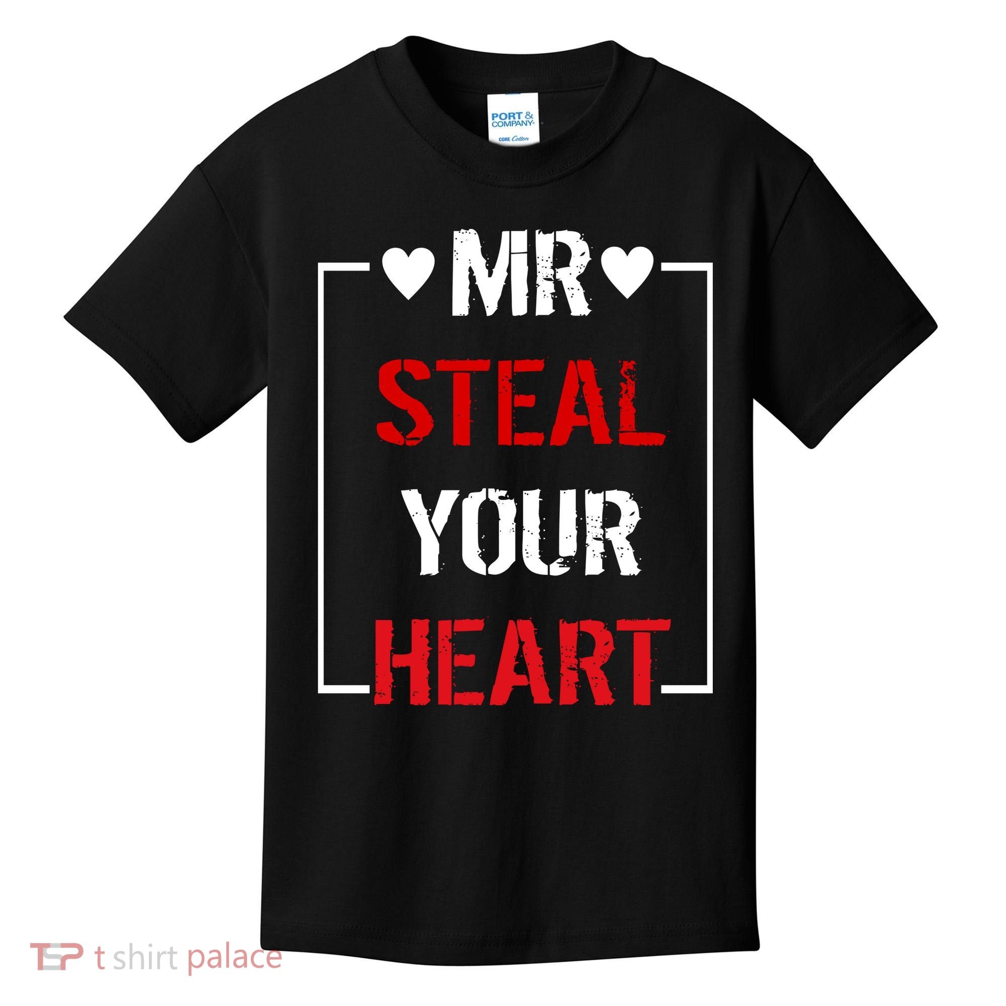 Mr. Steal Your Heart Valentines Day Kids T-Shirt