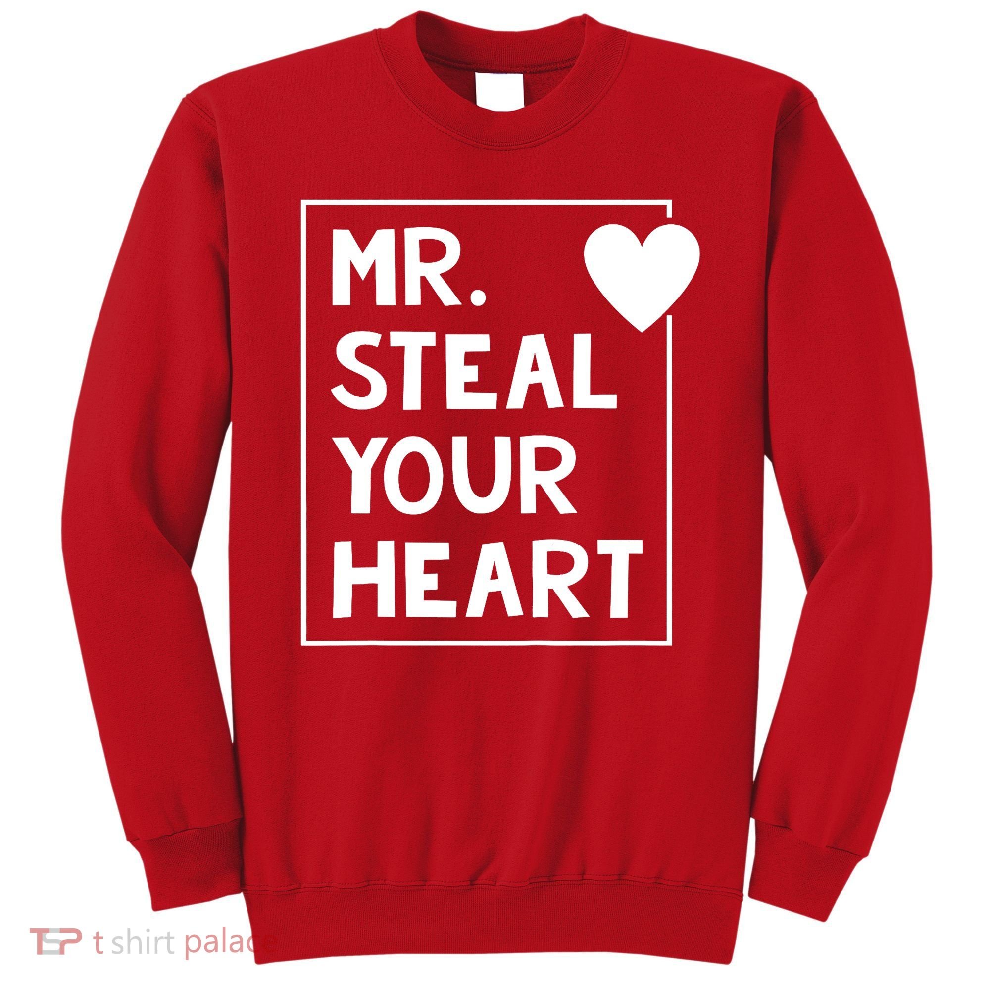 Mr Steal Your Heart Valentines Day Boy Sweatshirt