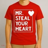 Mr Steal Your Heart Valentines Day Boy T-Shirt thumb 3