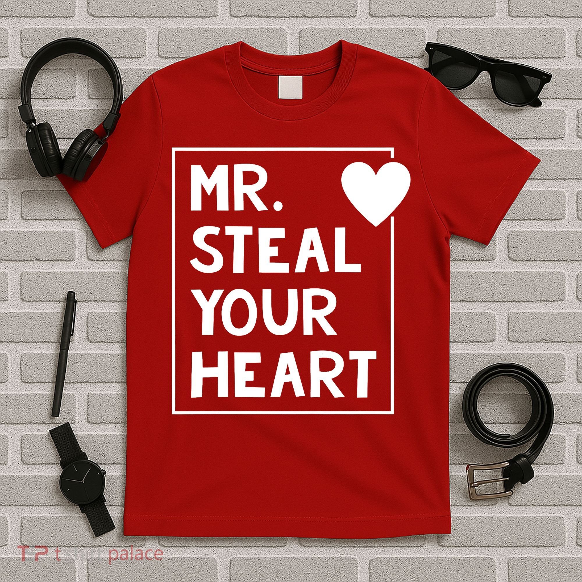 Mr Steal Your Heart Valentines Day Boy T-Shirt