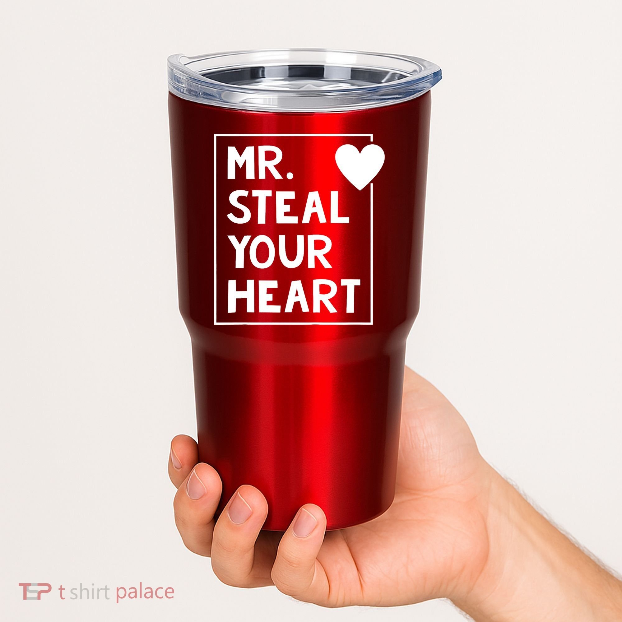 Mr Steal Your Heart Valentines Day Boy Tumbler