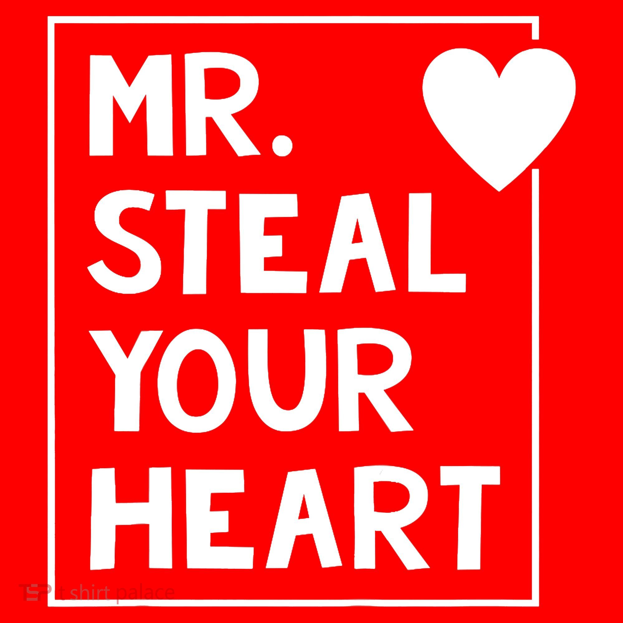 Mr Steal Your Heart Valentines Day Boy Mousepad