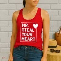 Mr Steal Your Heart Valentines Day Boy Women's Tank Top thumb 2