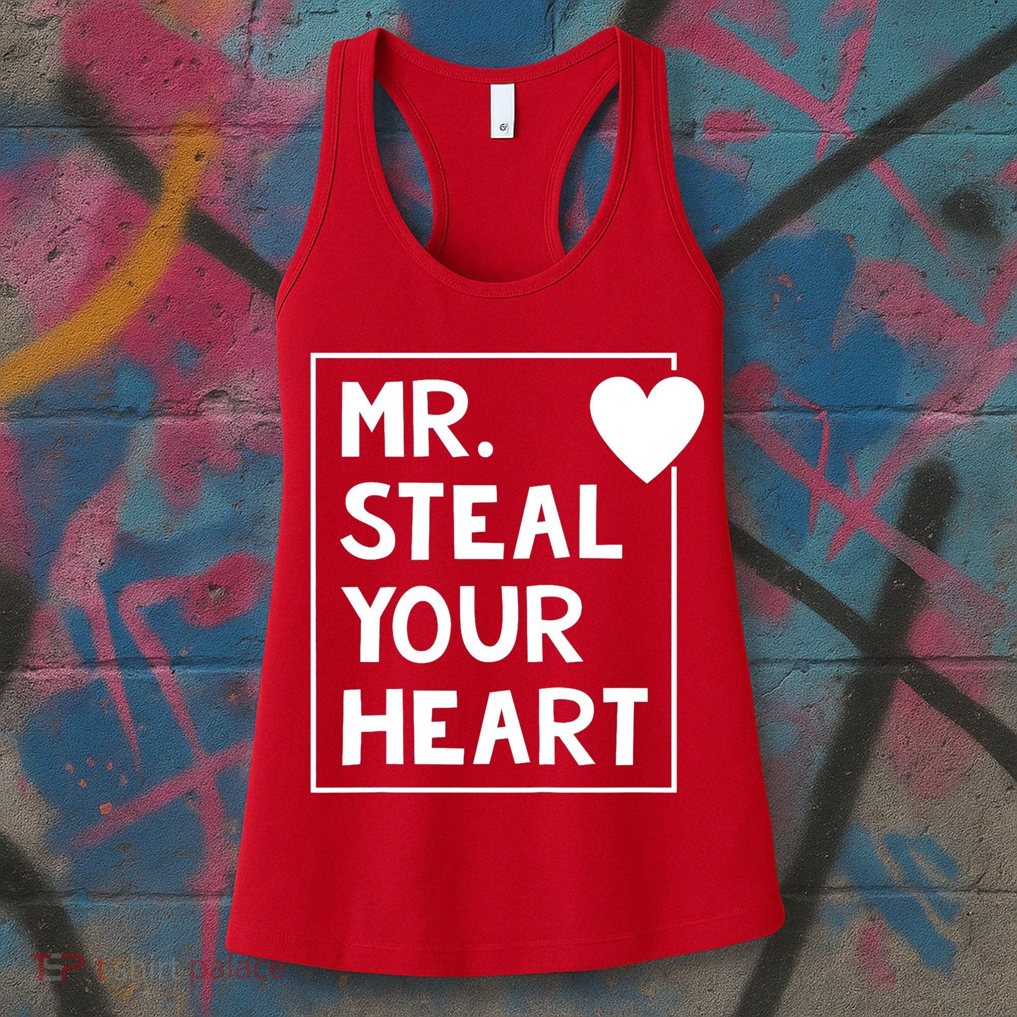 Mr Steal Your Heart Valentines Day Boy Women's Tank Top