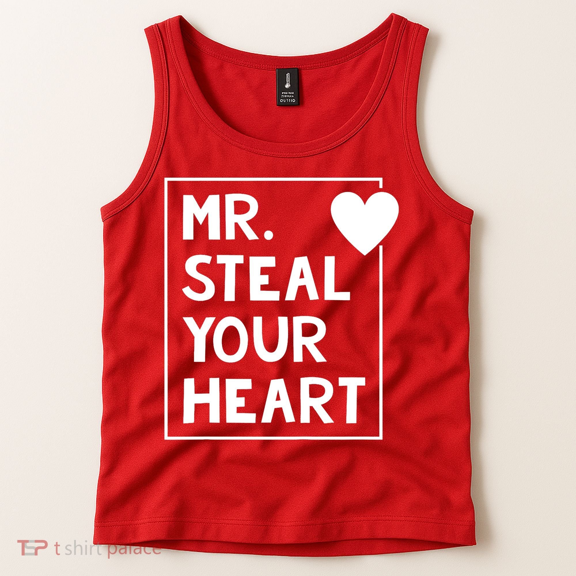 Mr Steal Your Heart Valentines Day Boy Tank Top