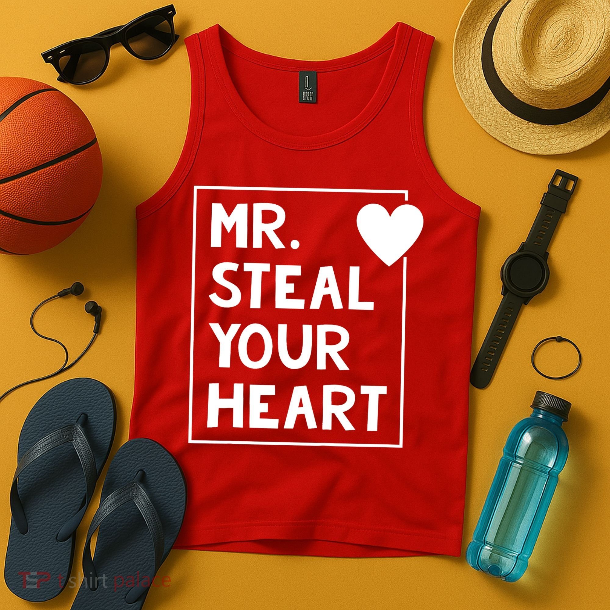 Mr Steal Your Heart Valentines Day Boy Tank Top