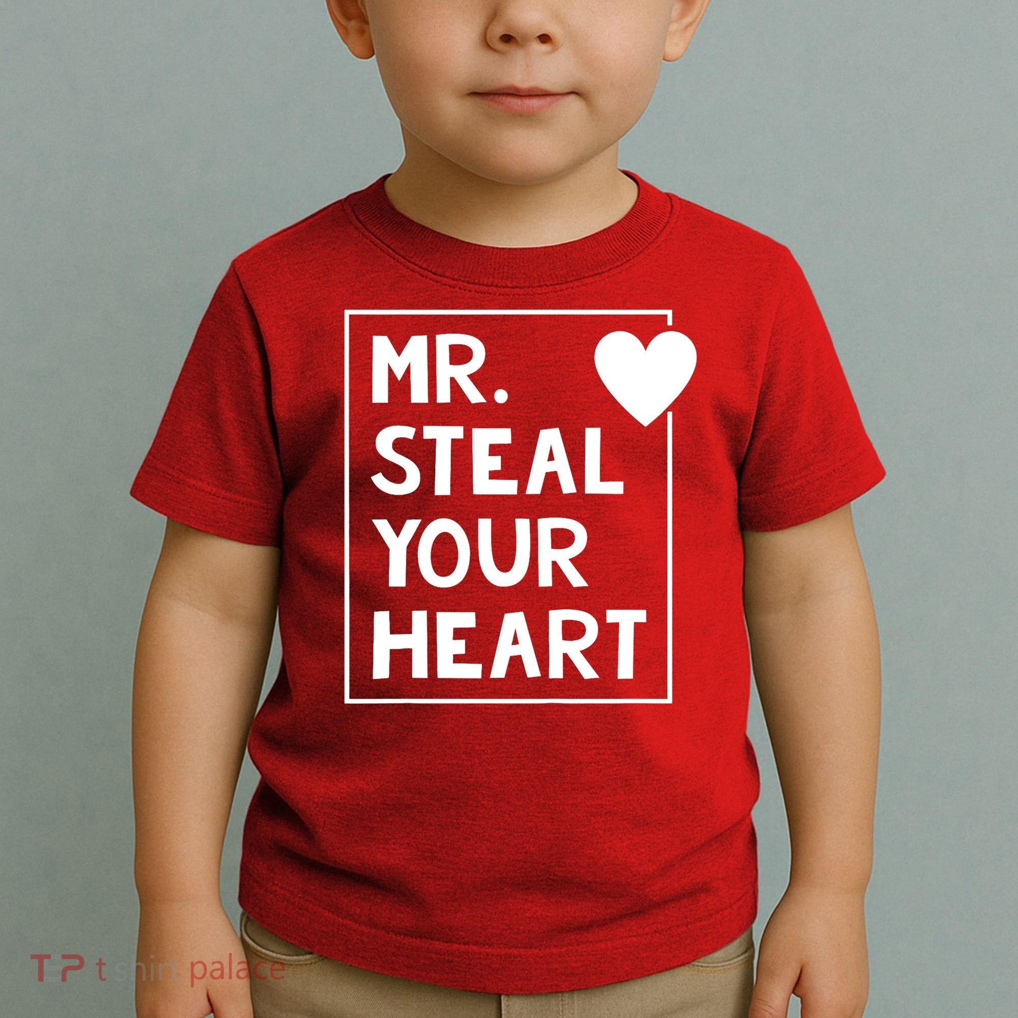 Mr Steal Your Heart Valentines Day Boy Toddler T-Shirt