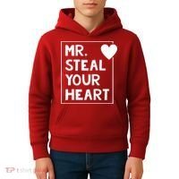 Mr Steal Your Heart Valentines Day Boy Kids Hoodie thumb 4